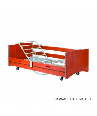 Cama articulada con carro elevador - Ref: ALEGIO MADERA