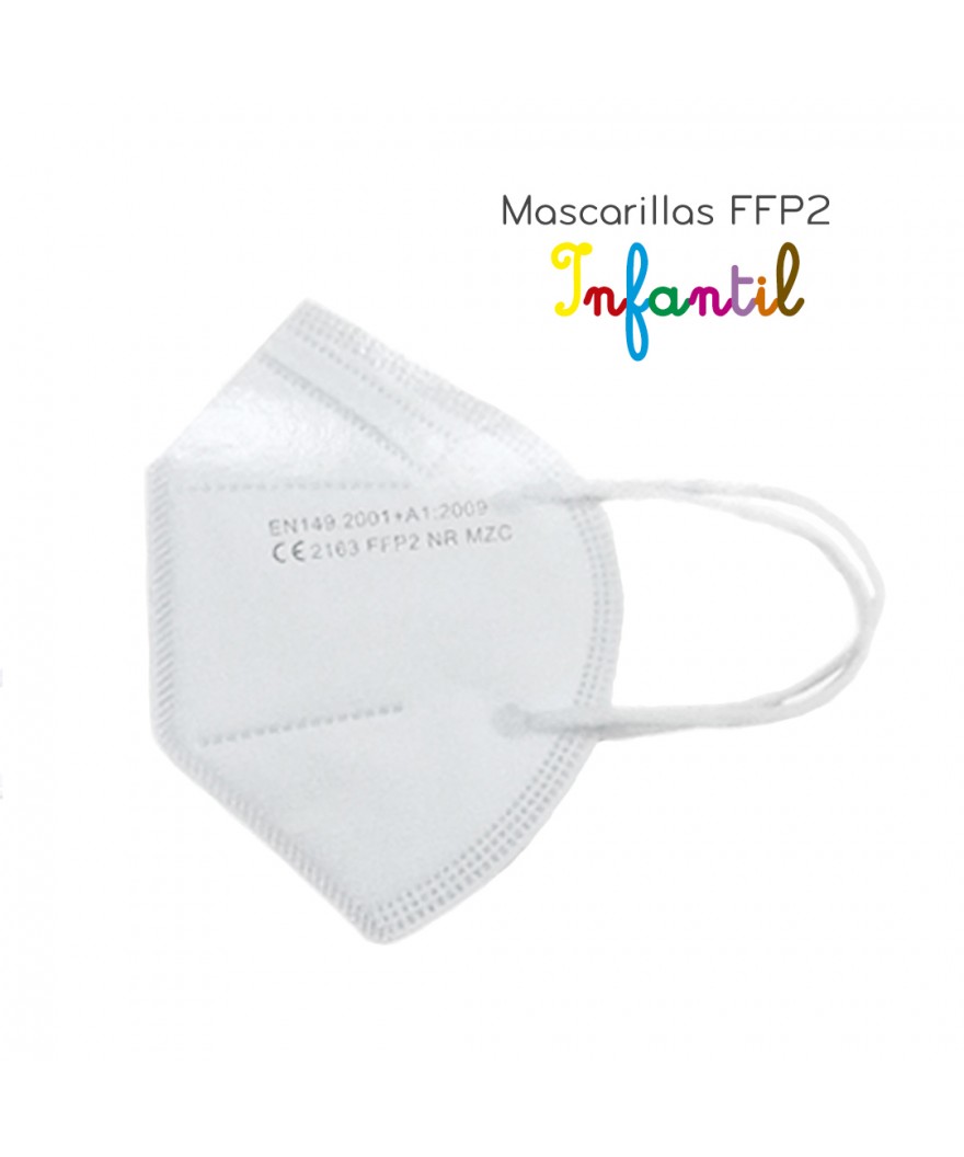 Mascarillas FFP2 Infantil blanca (Caja 10 uds)