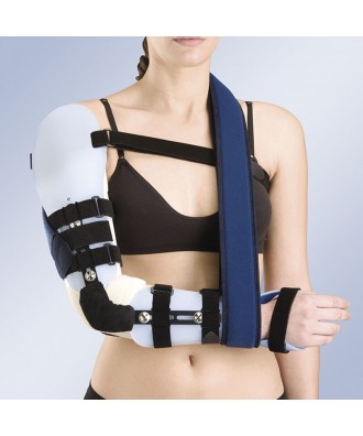 Órtesis de codo articulado de brazo y antebrazo con soporte de mano en termoplástico - Ref: TP-6301D (dcha) / TP-6301I (izq)