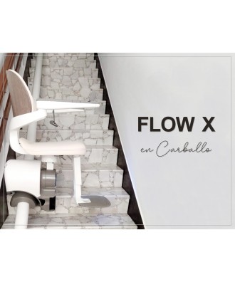 Instalación de Silla subescaleras Flow X en Carballo (Coruña)