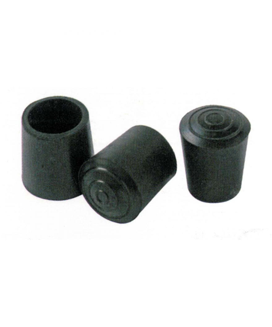 Taco de goma negro para bastón 14-16-18 mm