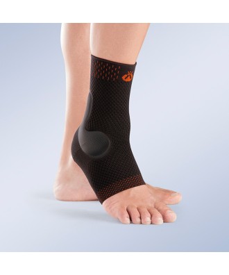 Tobillera elástica con almohadillas visco-elásticas - Ref: 9401 (negro)