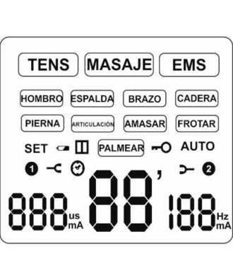 PANTALLA ESTIMULADOR ELÉCTRICO 3en1 RC-1