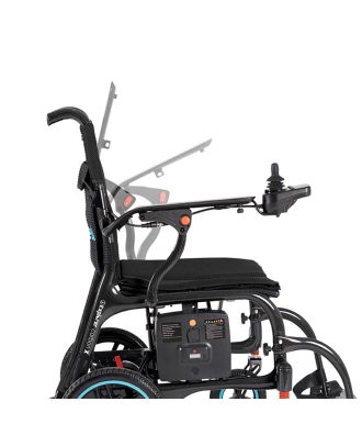 Cadeira de rodas elétrica dobrável - Ref: EXPLORER CARBON X | Exclusivas Iglesias