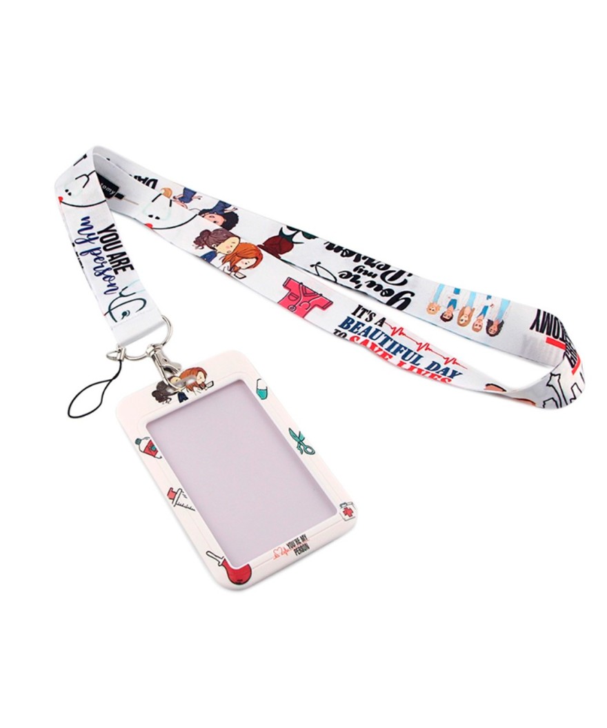 Lanyard con identificador - Ref: Grey