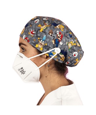 Gorro de quirófano con botones - Ref: Mario