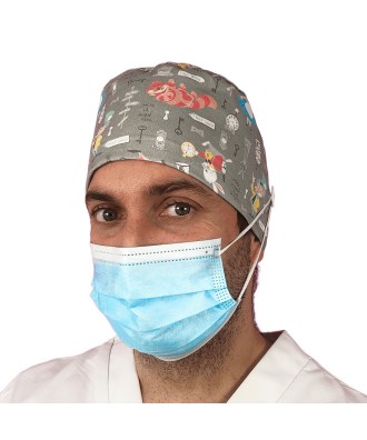 Gorro de quirófano con botones - Ref: Alicia